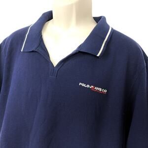 Vintage 90s Polo Jeans Co Ralph Lauren Shirt XXL (XL) Mens Blue Spell Out Logo